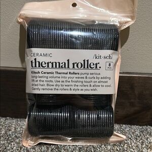Kitsch Ceramic Thermal Rollers - Black